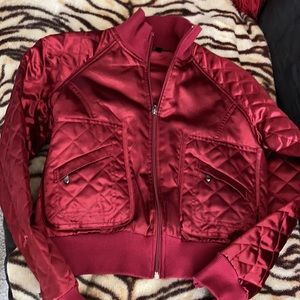 ❤️ Bebe cropped bomber jacket size Medium